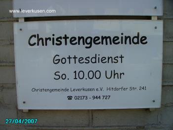 Schild Christengemeinde (58 k)