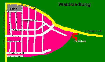 Karte Waldsiedlung (7 k)