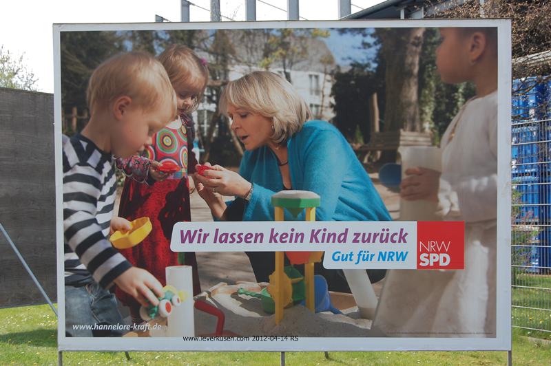 SPD-Wahlplakat: Kraft mit Kindern