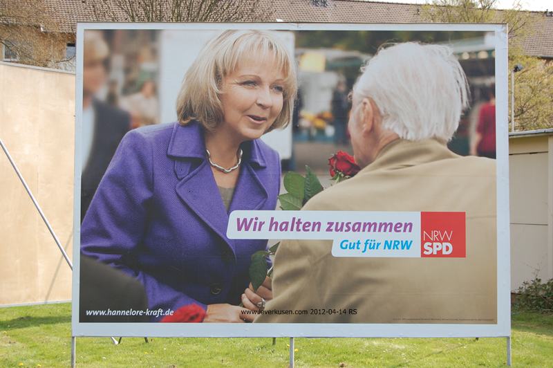 SPD-Wahlplakat: Hannelore Kraft
