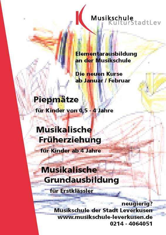 Musikschul-Plakat (Wege in die Musikschule)
