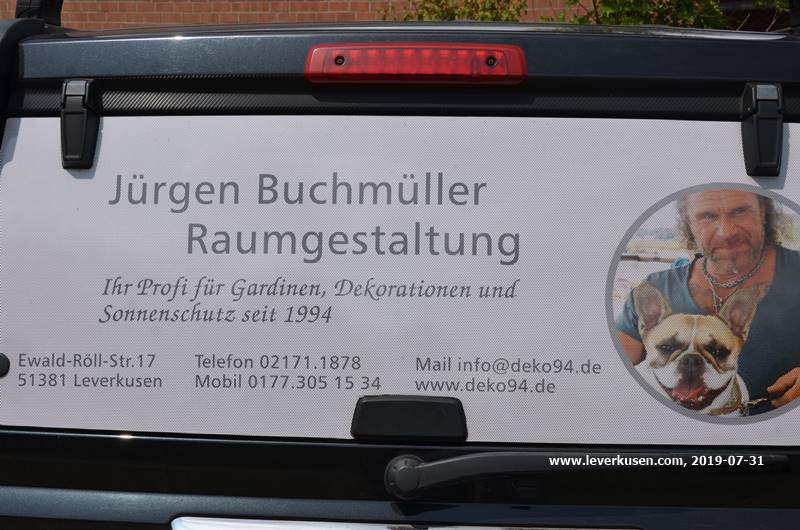 Jürgen Buchmüller, Werbeauto