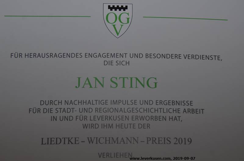 Liedtke-Wichmann-Preis für Jan Sting