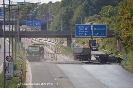 A3: Nächtliche Einschränkungen zwischen Leverkusen-Zentrum und Kreuz Köln-Ost in Fahrtrichtung Frankfurt