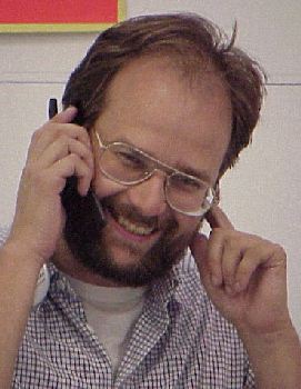 Andreas beim Telefonieren, Sommer '99 (k)